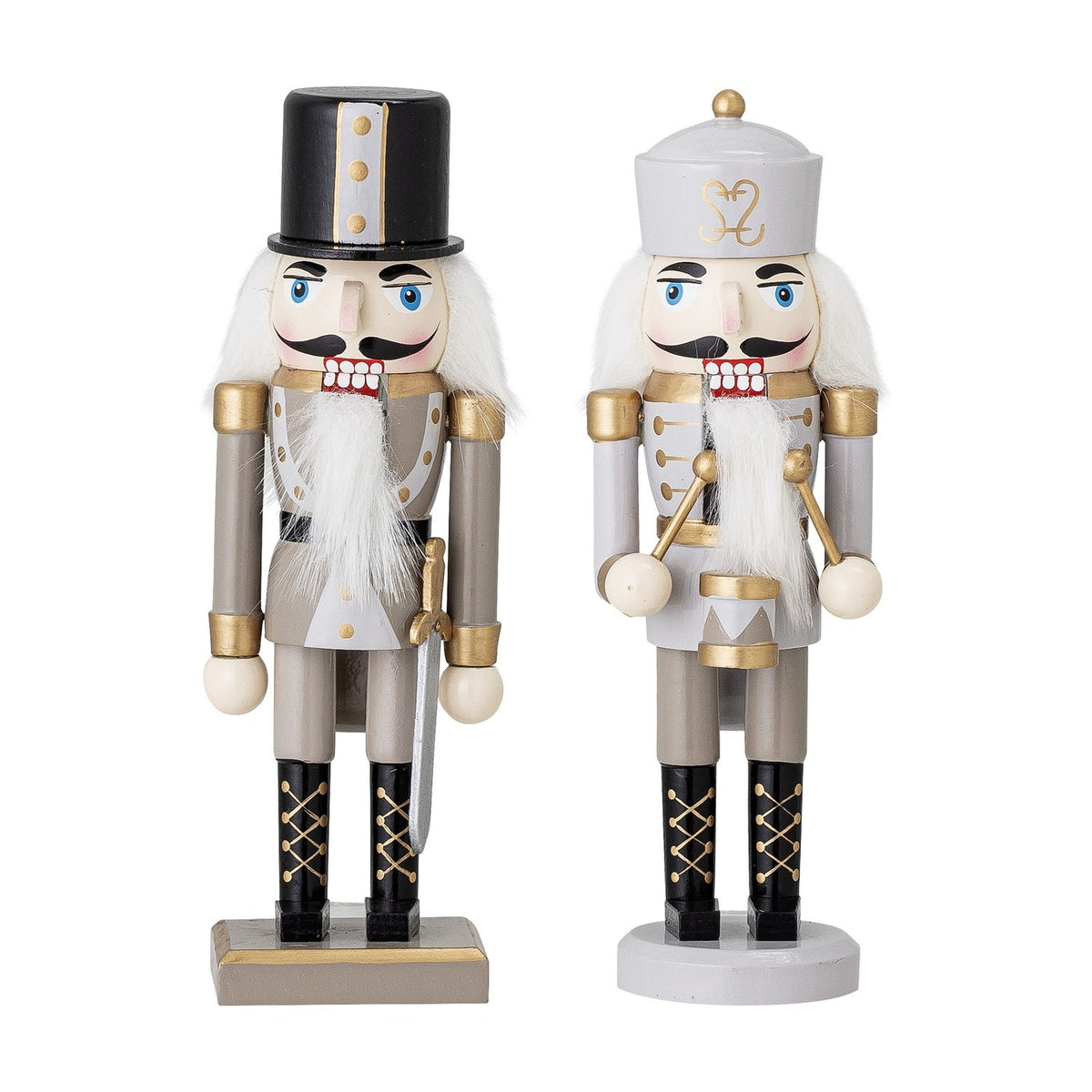 Darren Wooden Christmas Decorations 20cm Set of 2 - Multi