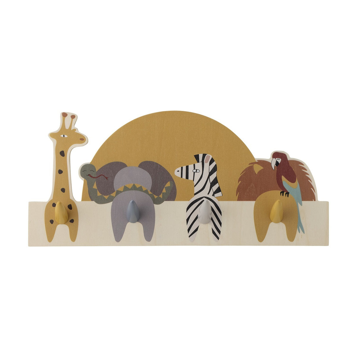 Mallen Wooden Coat Rack - Multi