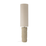 Payah Stoneware Floor Lamp with Fabric Shade - Beige