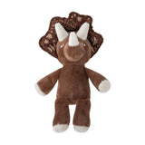 Fintan Dinosaur Cotton & Linen Rattle - Brown