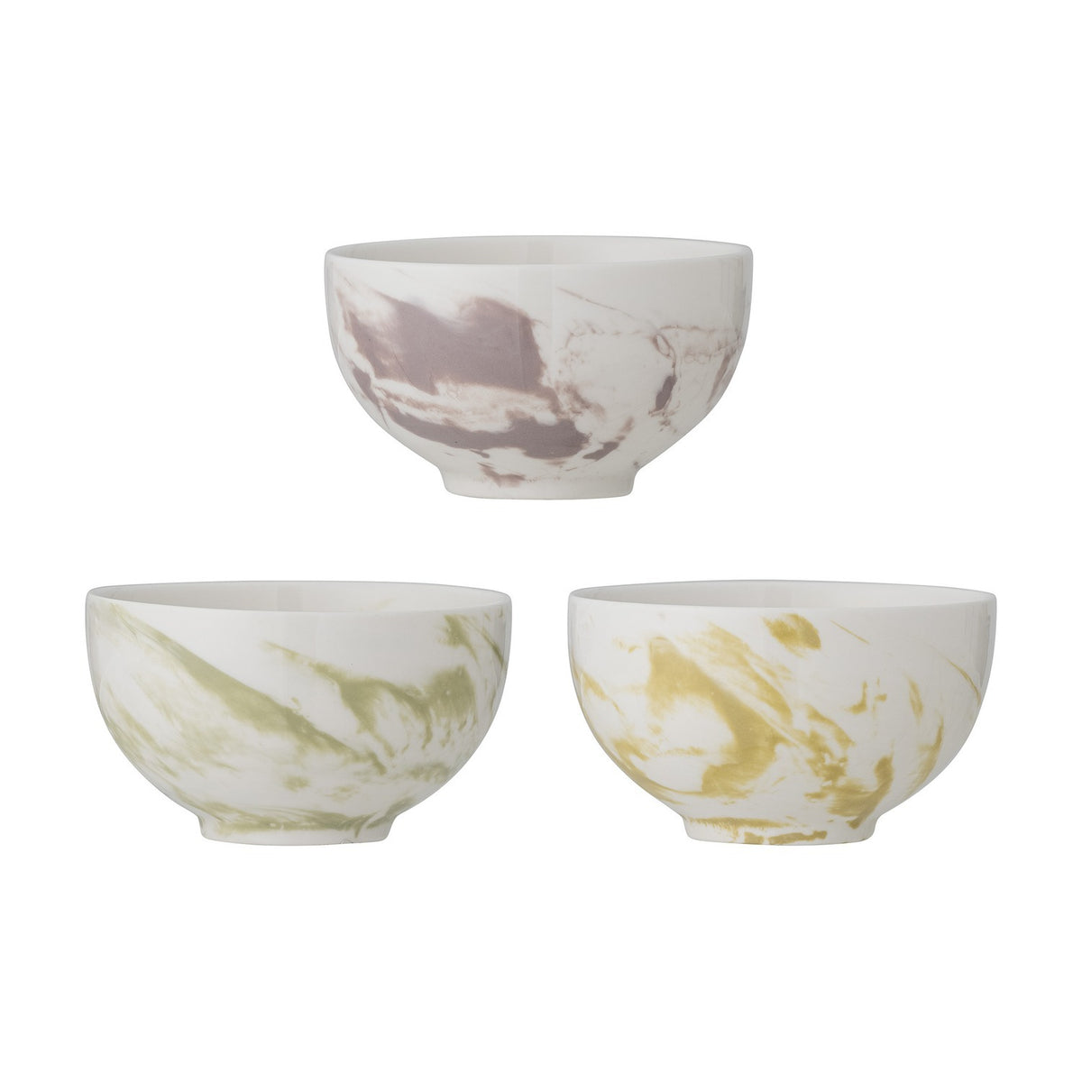 Palma Stoneware Bowls 11.5cm Set of 3 - Multi
