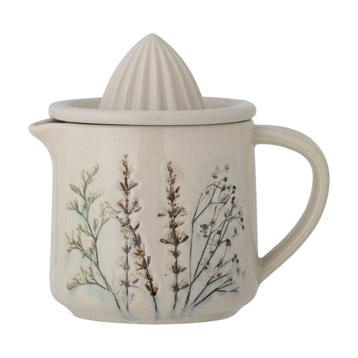 Bea Floral Stoneware Lemon Squeezer - Cream