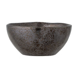 Linne Stoneware Bowl 15cm in Bronze, a round ceramic bowl with speckled metallic finish and gently uneven rim, shown on a plain white background.