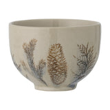 Hollie Crackle Stoneware Christmas Bowl 11.5cm - Beige