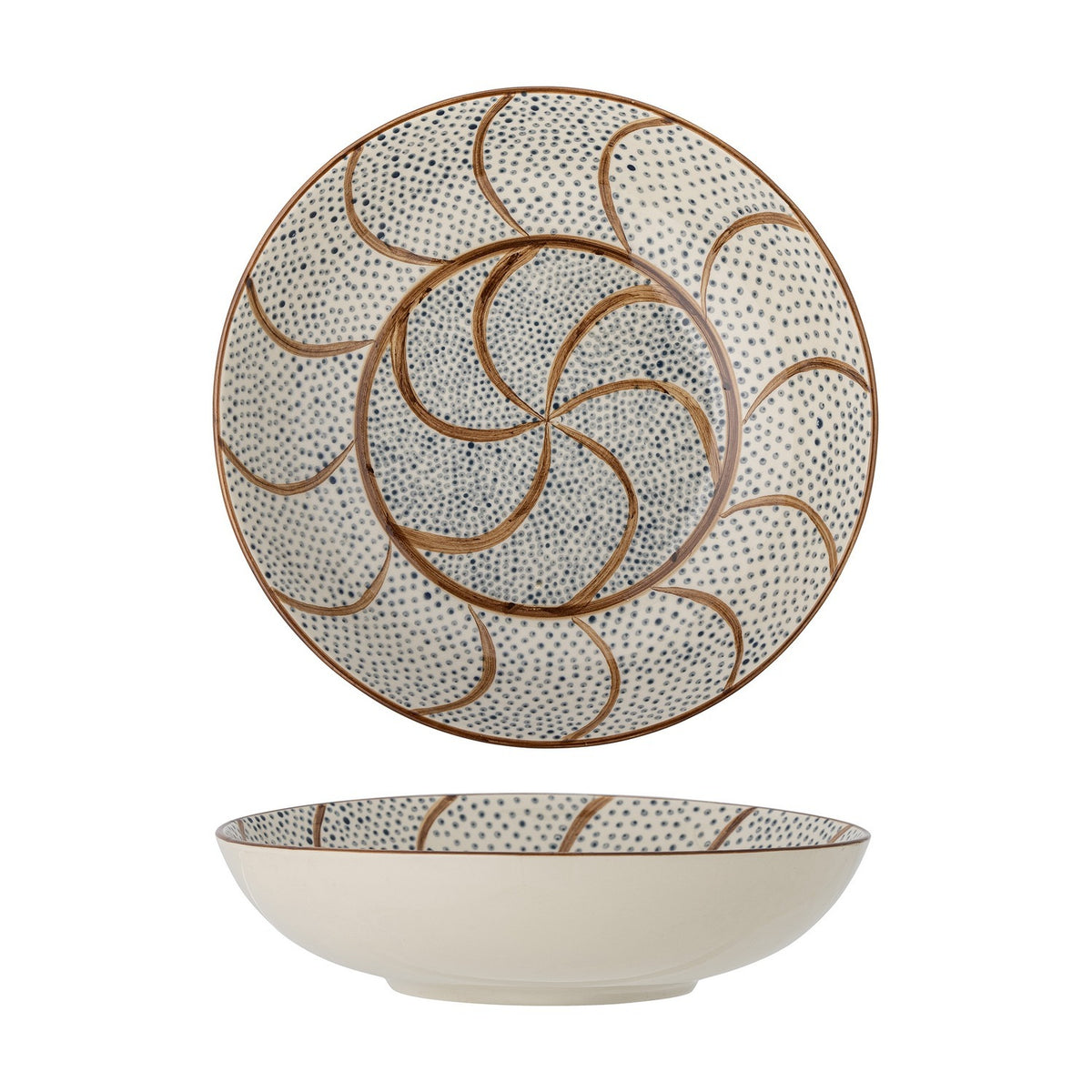 Heikki Stoneware Bowl 32cm - Multi