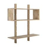 Millian Wooden Wall Shelf 110.5x96.5cm - Beige