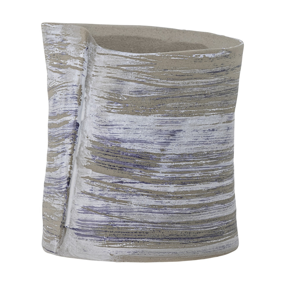 Adelle Stoneware Plant Pot - Grey