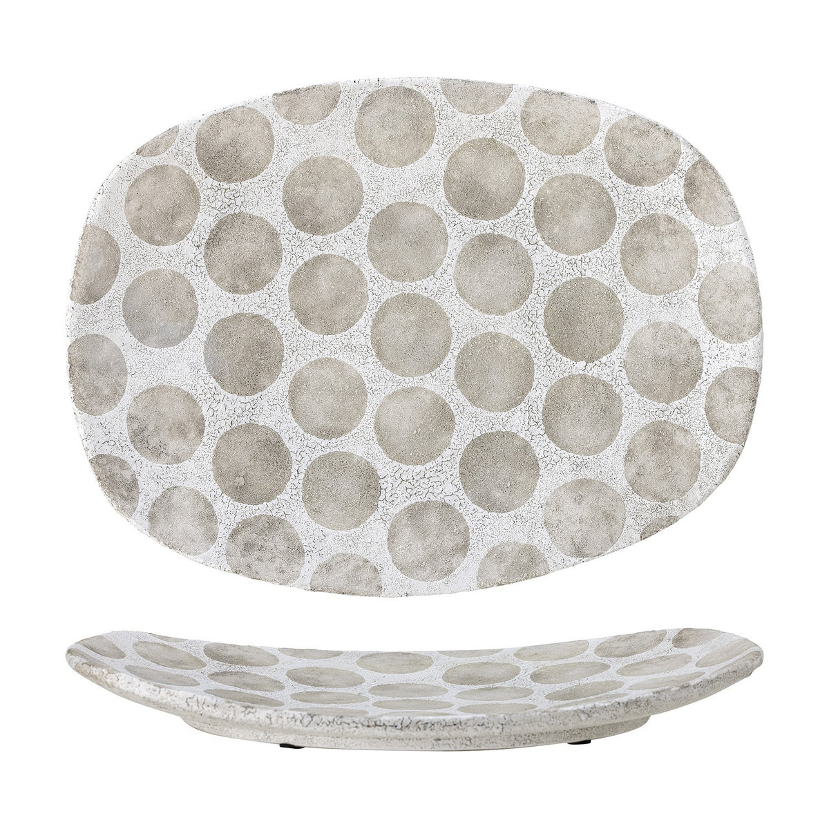 Felan Terracotta Tray - White