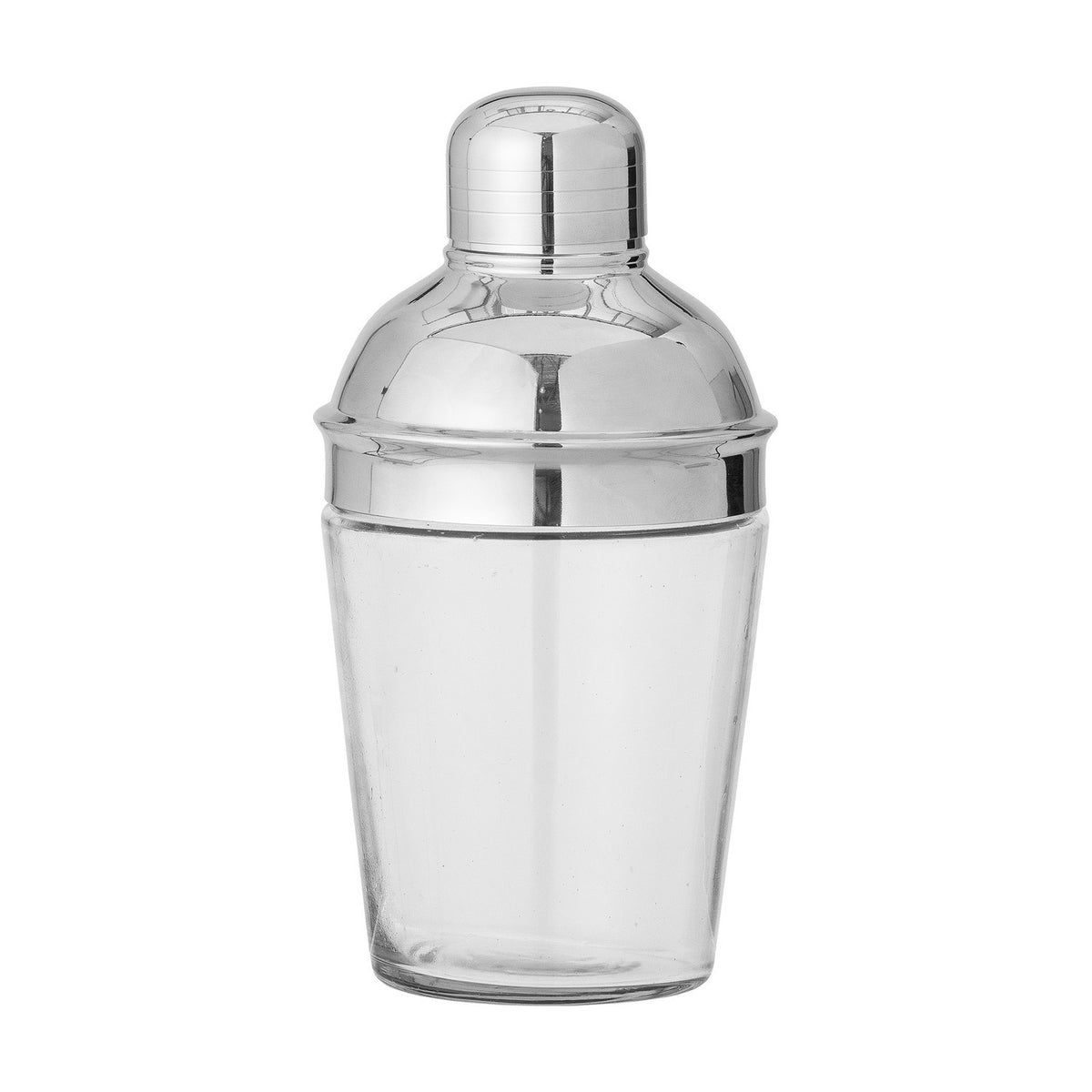 Glass Cocktail Shaker - Silver