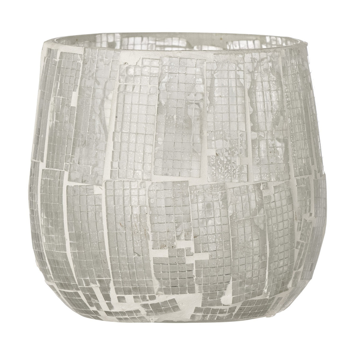 Iberia Glass Tealight Holder - Silver