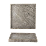 Majsa Marble Tray 35x35cm - Brown