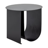 Cher Round Iron Side Table - Black