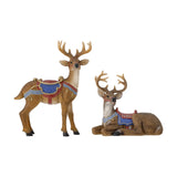 Glory Resin Christmas Candle Holders Set of 2 - Brown