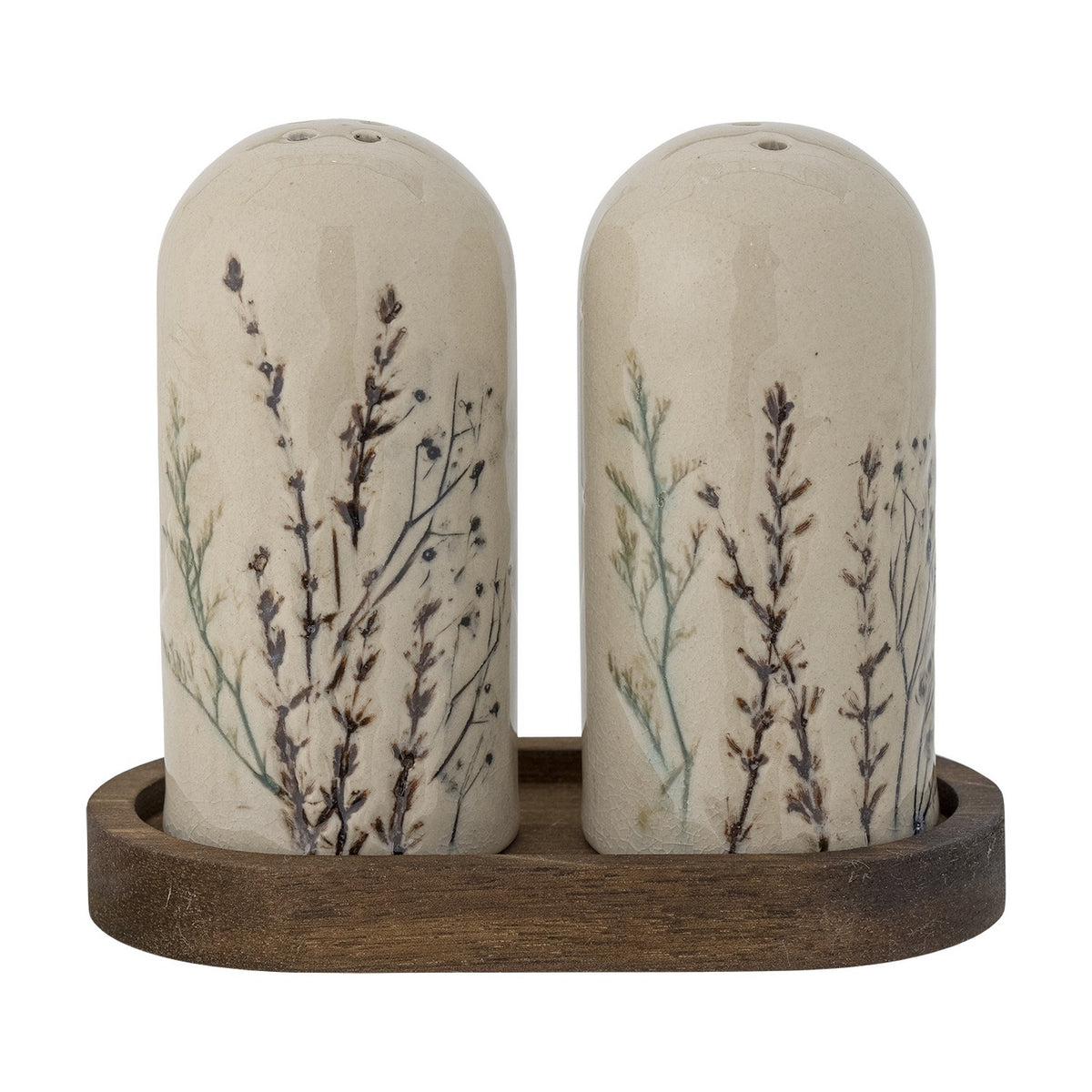Bea Stoneware Salt & Pepper Shakers Set of 3 - Cream