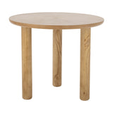 Noma Round Wooden Coffee Table - Beige