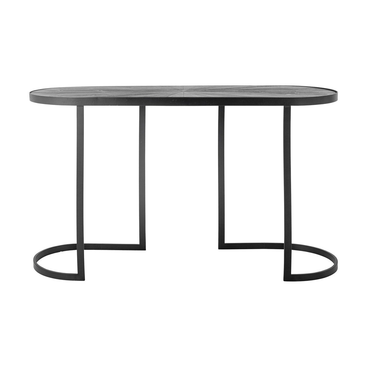 Carter Geometric Wooden Console Table - Black