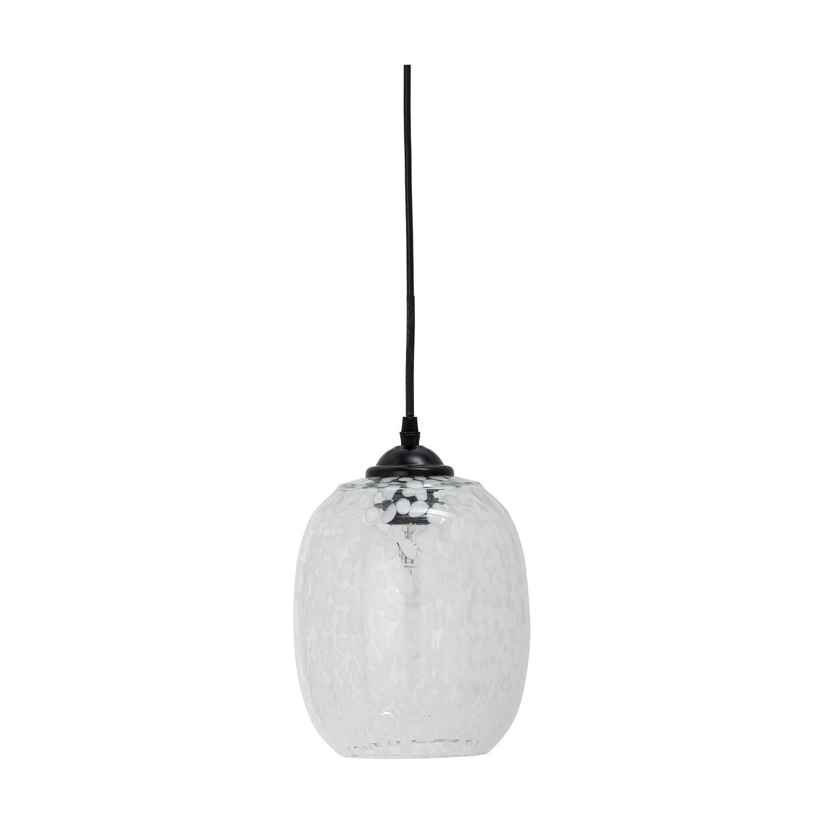 Gisele Glass Pendant Light - White