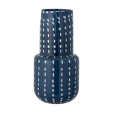 Mayim Dotted Glass Vase 35cm - Blue