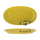 Limone Stoneware Platter - Yellow