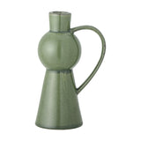 Fija Stoneware Candle Holder 18cm - Green