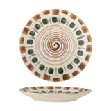 Shama Brown Stoneware Dinner Plate - Multi