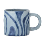 Ninka Striped Stoneware Cup 200ml - Blue