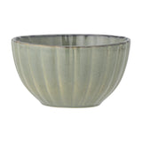 Latina Fluted Stoneware Bowl 9cm - Green