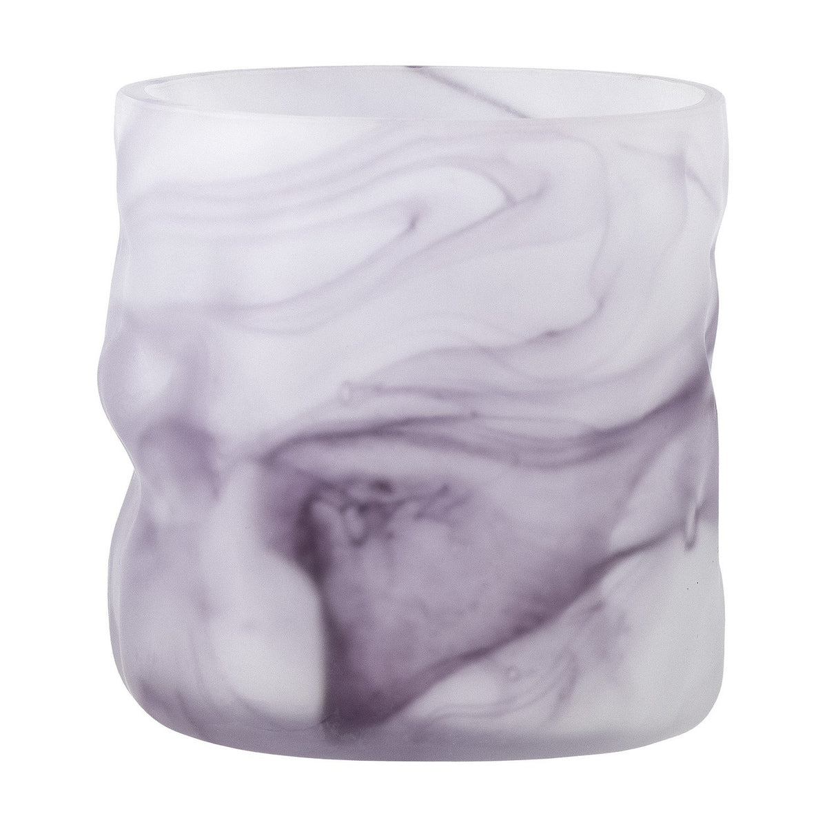 Moore Glass Tealight Holder - Purple