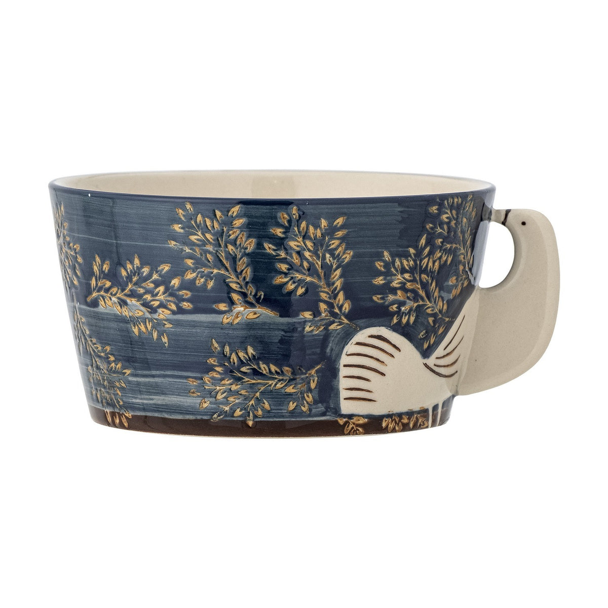 Hezha Stoneware Bowl 13cm - Blue
