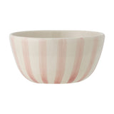 Begonia Striped Stoneware Bowl 14cm - Pink