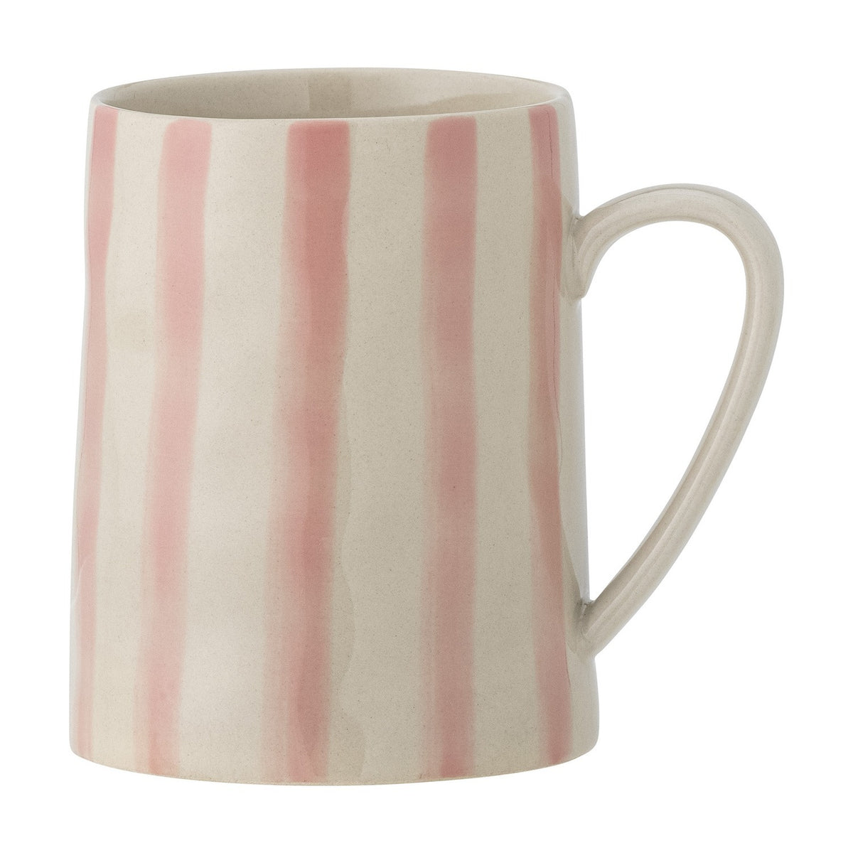 Begonia Striped Stoneware Mug 440ml - Pink