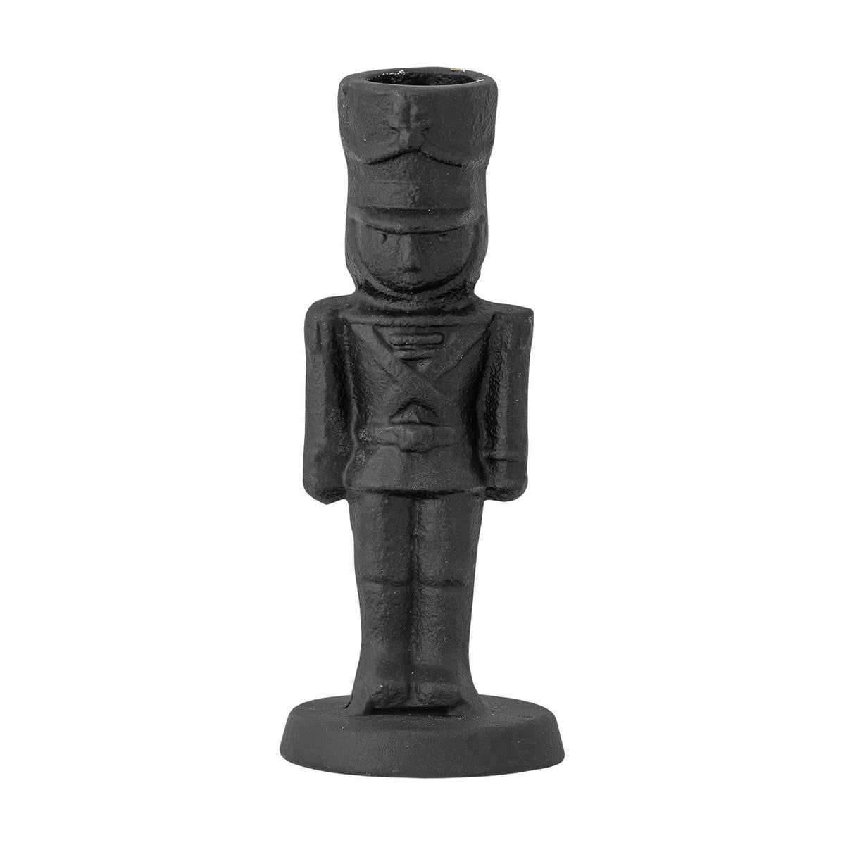 Vernon Cast Iron Christmas Candle Holder - Black