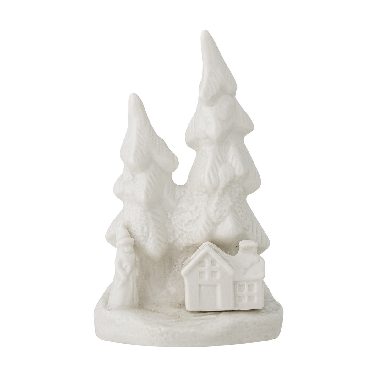 Fadima Stoneware Christmas Decoration - White