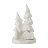Fadima Stoneware Christmas Decoration - White