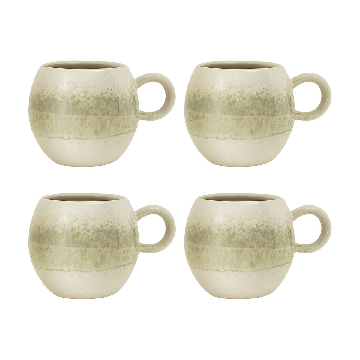 Paula Stoneware Cups 275ml Set of 4 - Cream