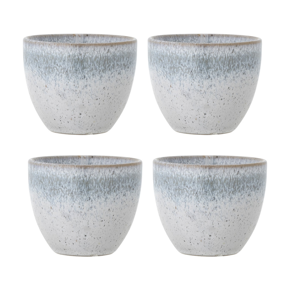 Paula Stoneware Cups 195ml Set of 4 - Blue