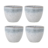 Paula Stoneware Cups 195ml Set of 4 - Blue