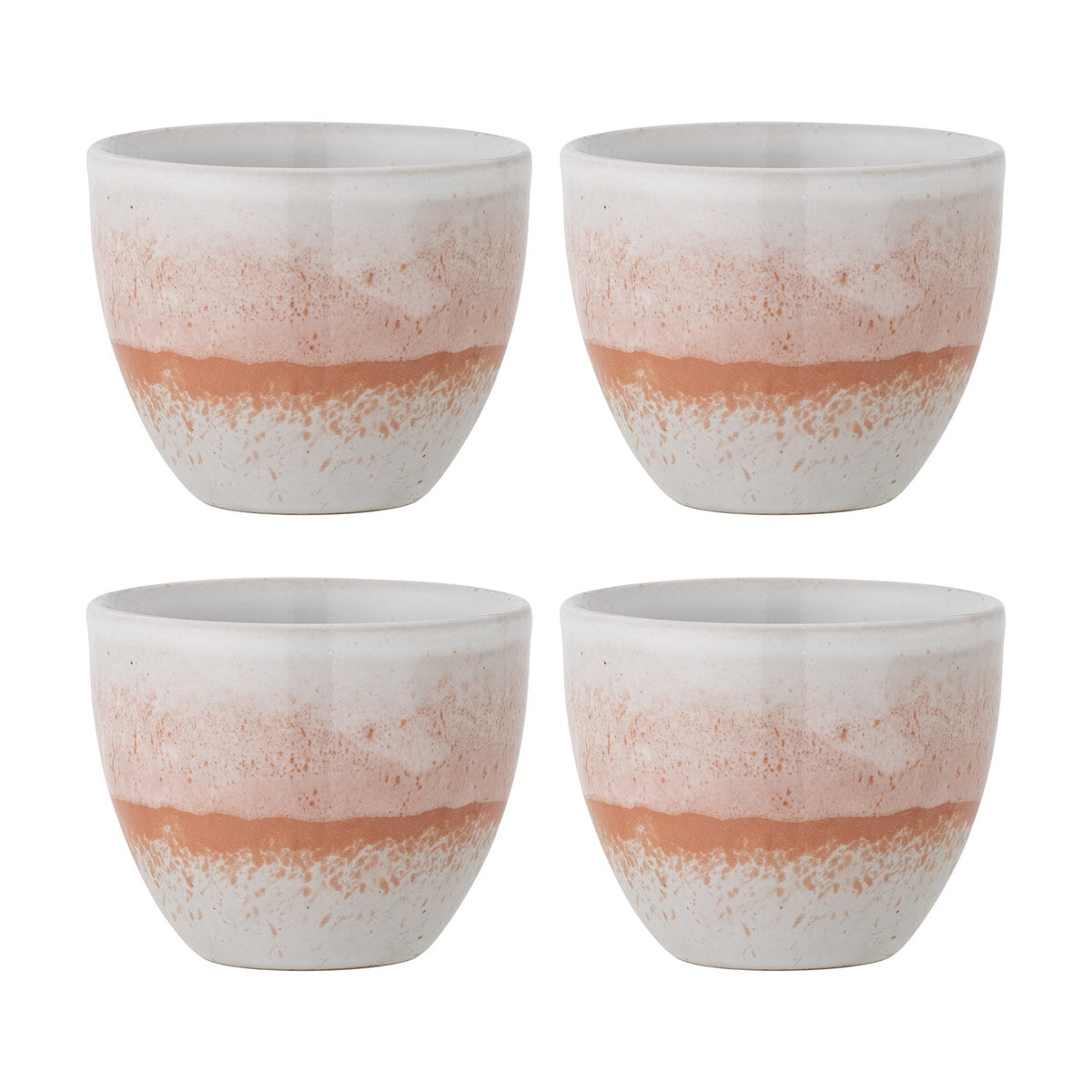Paula Stoneware Cups 195ml Set of 4 - White