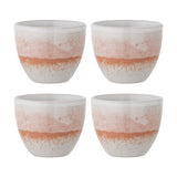 Paula Stoneware Cups 195ml Set of 4 - White