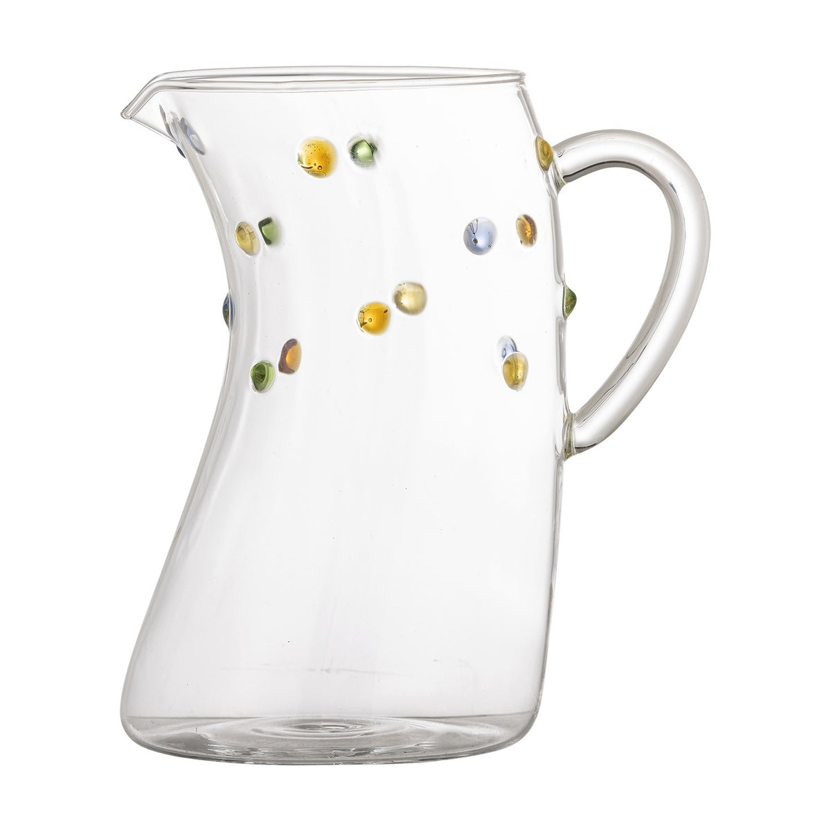 Thalia Dotted Glass Jug 1300ml - Clear