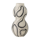 Nicola Gourd Stoneware Vase 34cm - Cream