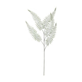 Sago Artificial Stem in Green, a single branching stalk with arching fern-like fronds lined with narrow leaflets, shown against a plain white background.