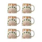 Shama Stoneware Mugs 515ml Set of 6 - Multi
