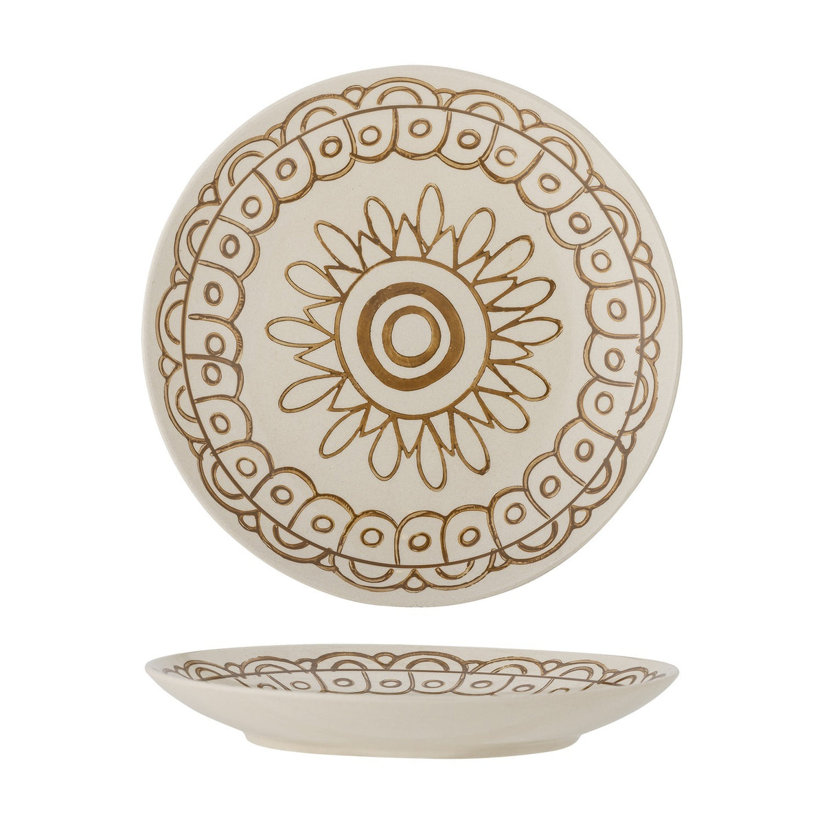 Maple Stoneware Side Plate - Brown