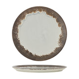 Paula Crackle Stoneware Dinner Plate - Grey