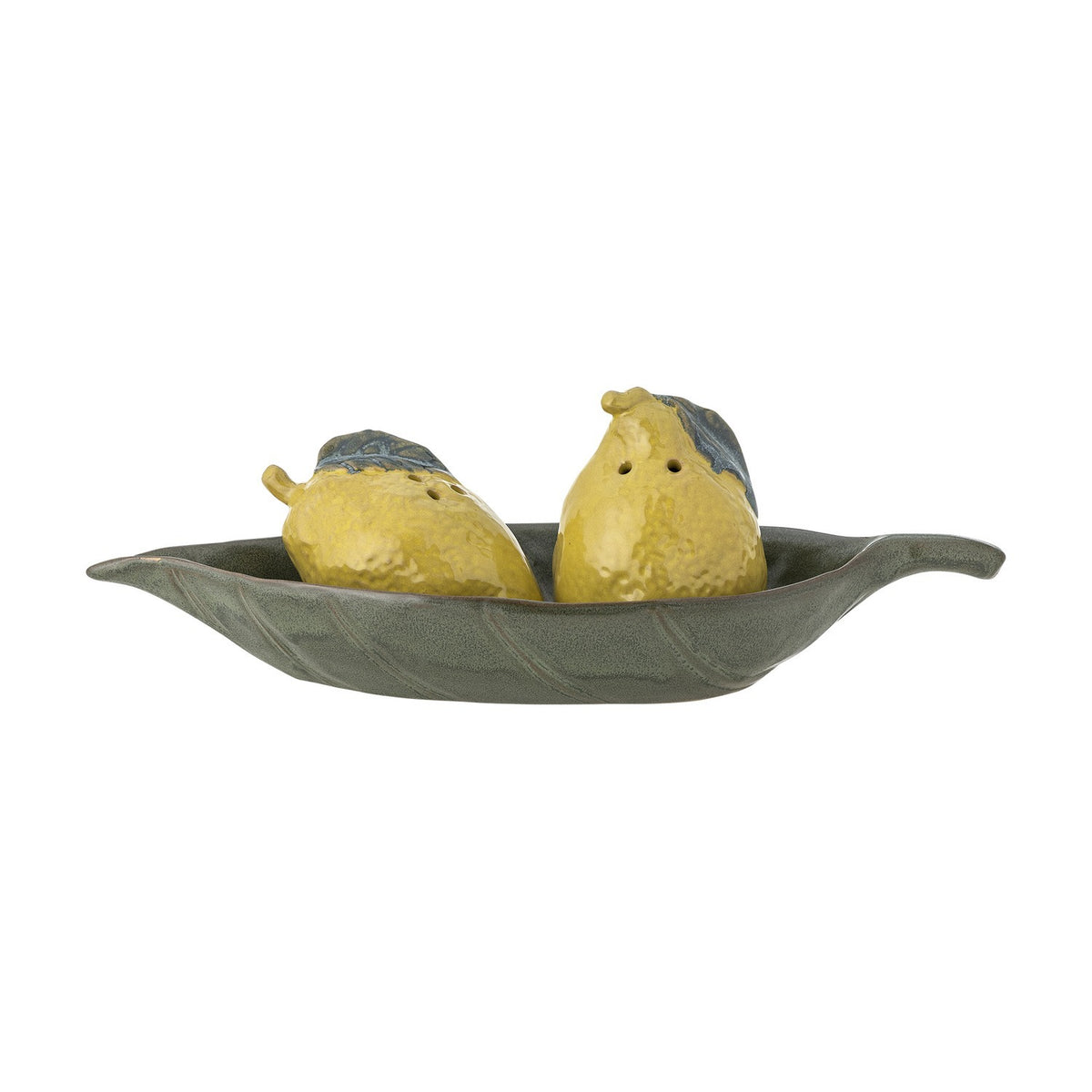 Limone Lemon Stoneware Salt & Pepper Shakers Set of 3 - Yellow