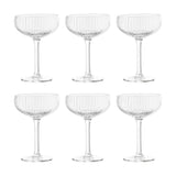 Astrid Champagne Glasses Set of 6 - Clear