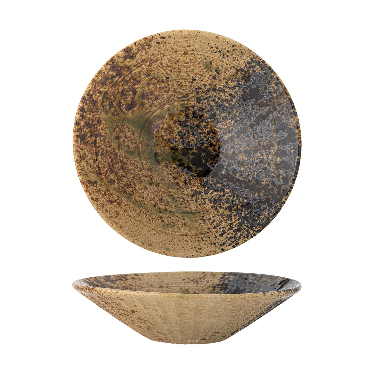 Larken Speckled Stoneware Platter - Multi