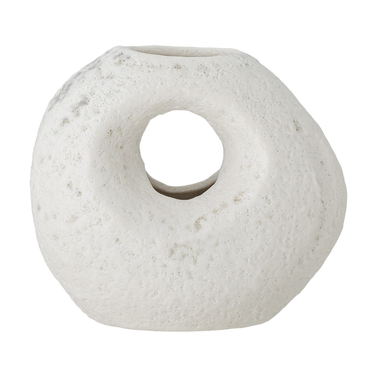 Caia Stoneware Vase 9.5cm - White