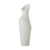 Fikla Stoneware Vase 29cm - White